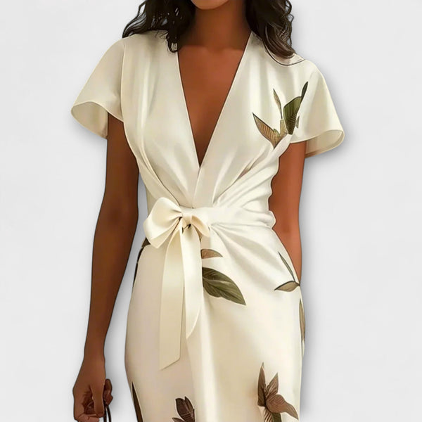 Satin Wrap Jurk