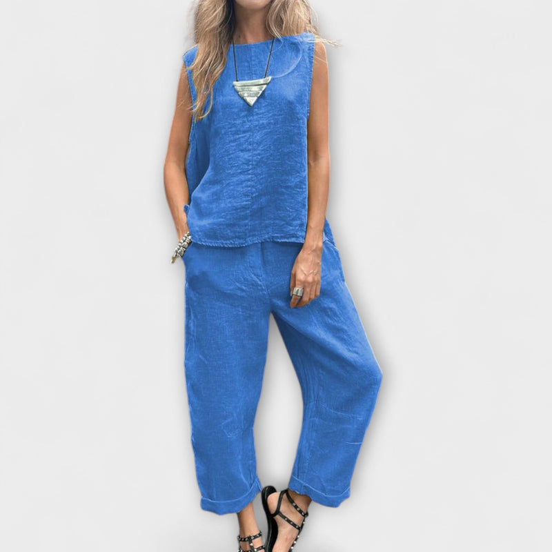 Jennifer - Ontspannen Katoen-Linnen Outfit