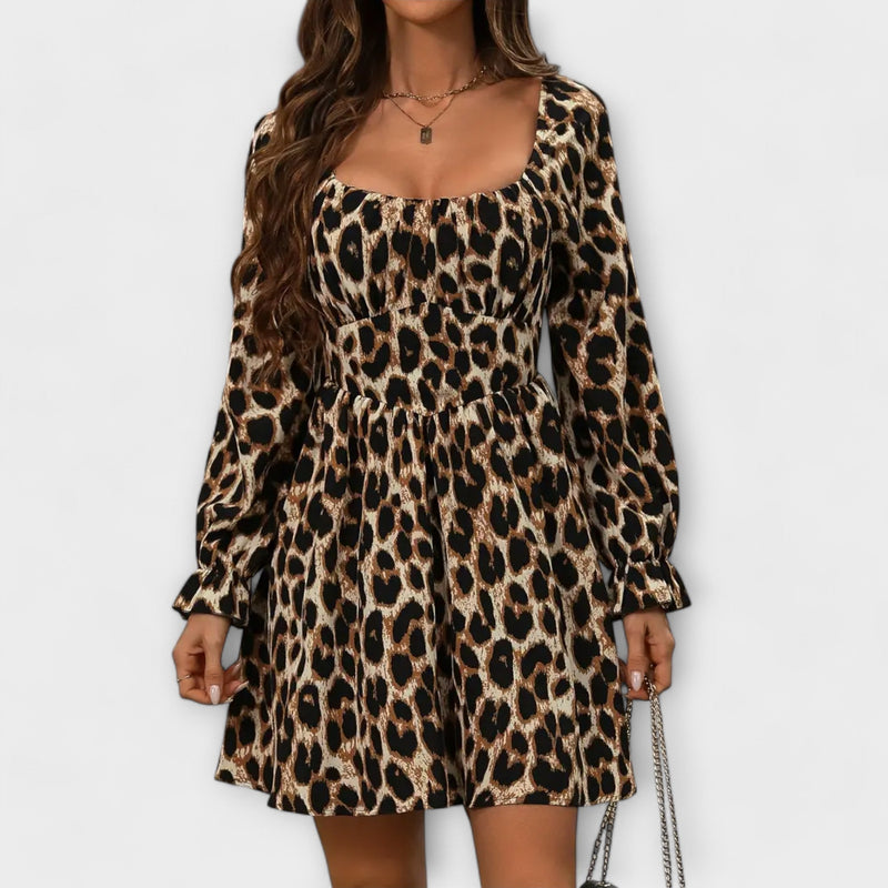 Charmante Jurk met Luipaardprint