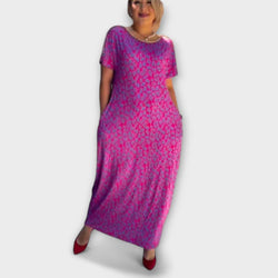 Raven - Chic Lente Maxi Jurk met Zakken en Stijlvolle Print