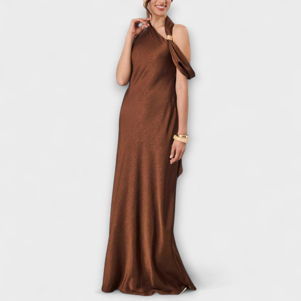 Azura - Chique Maxi Jurk in Satijn
