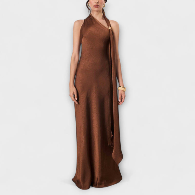 Azura - Chique Maxi Jurk in Satijn