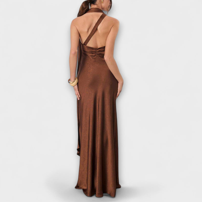 Azura - Chique Maxi Jurk in Satijn