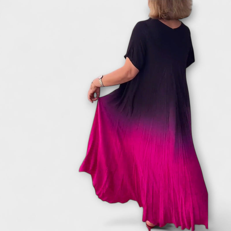 Joan - Luchtige Gradient Maxi Jurk voor de Zomer