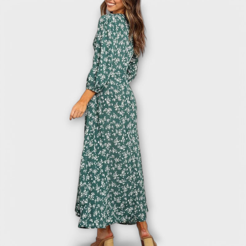 Maxi Jurk met Bloemenpatroon voor Vrouwen
