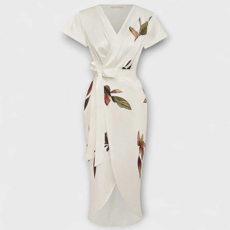 Satin Wrap Jurk