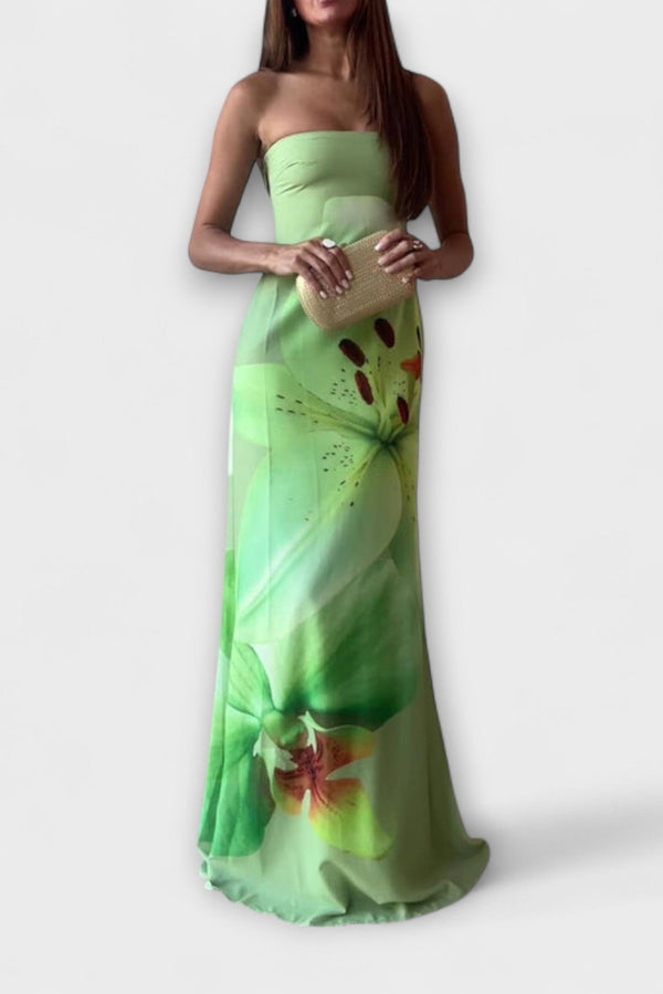 Zephyra - Stijlvolle Off-Shoulder Maxi Jurk