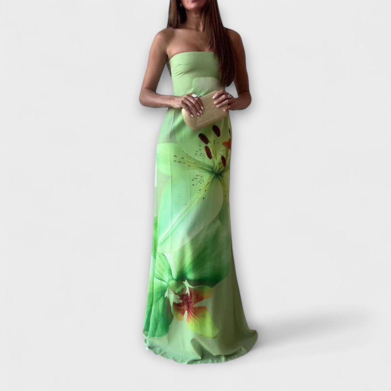 Zephyra - Stijlvolle Off-Shoulder Maxi Jurk