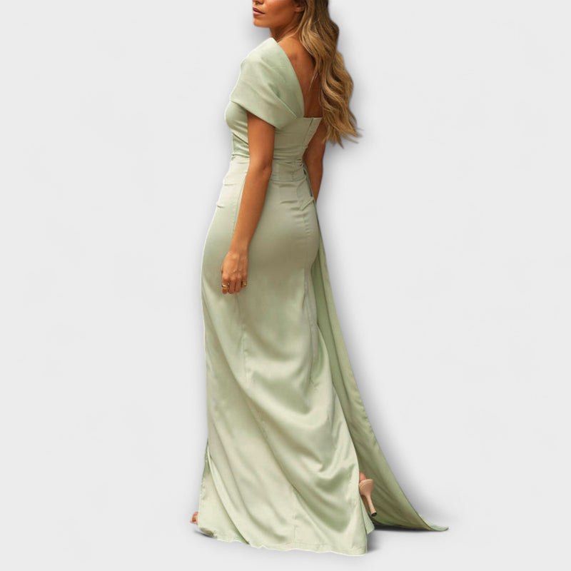 Bellamy - Stijlvolle Maxi Jurk met Één Schouderband