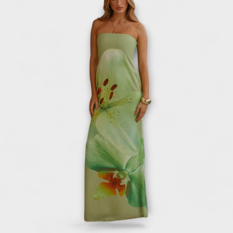Zephyra - Stijlvolle Off-Shoulder Maxi Jurk