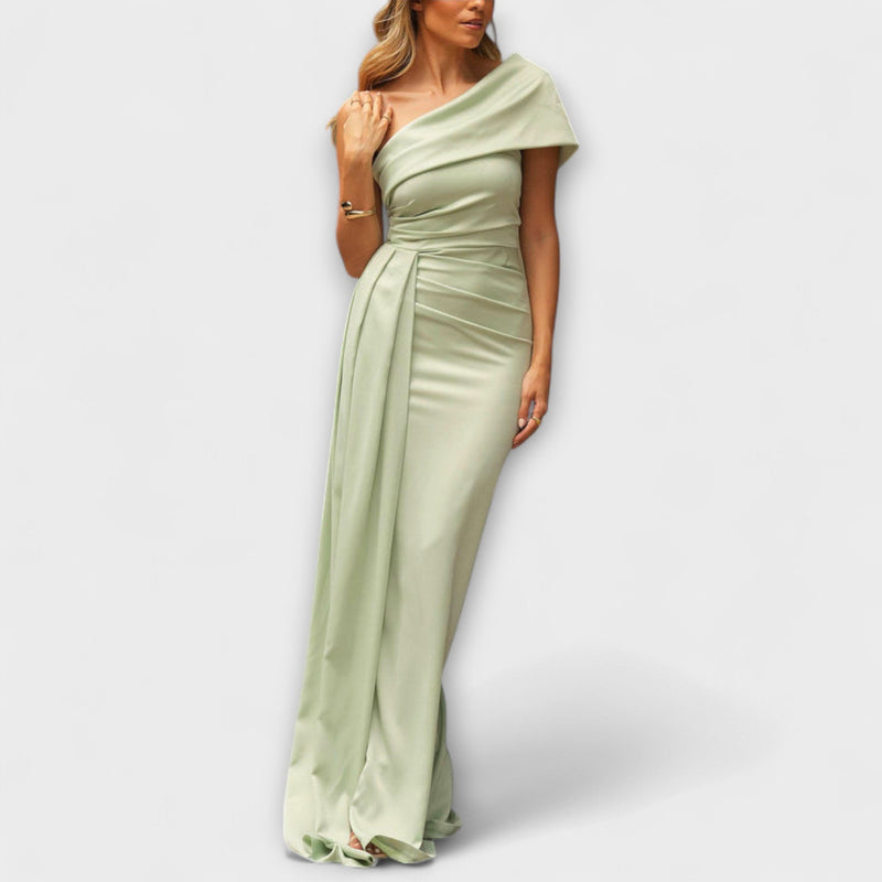 Bellamy - Stijlvolle Maxi Jurk met Één Schouderband
