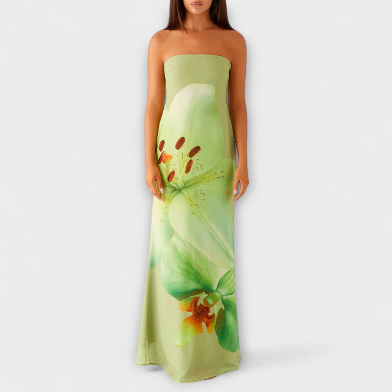 Zephyra - Stijlvolle Off-Shoulder Maxi Jurk