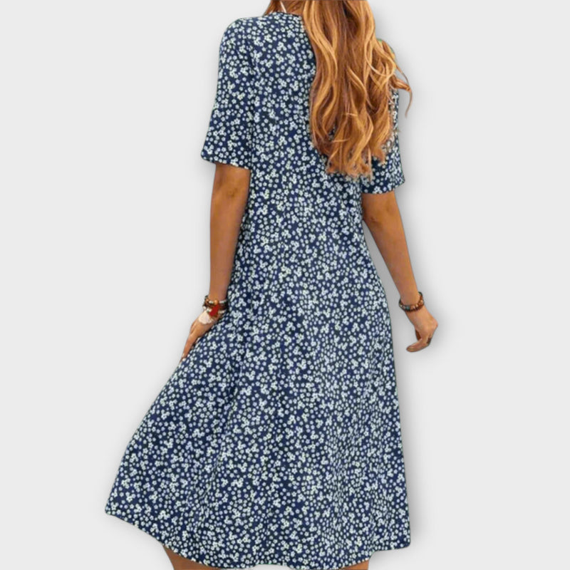Paula - Elegante Bloemenjurk Gemaakt van Premium Stof