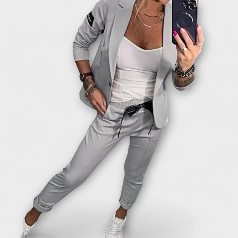 Malou - Gecoördineerde Set van Top, Jas en Broek