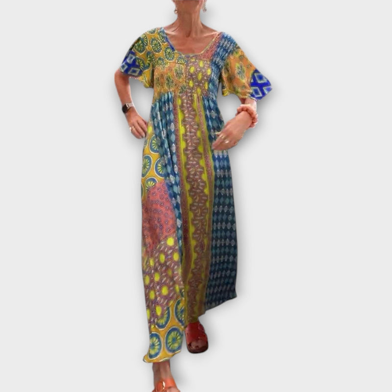 Melania - Vibrante Boho Jurk