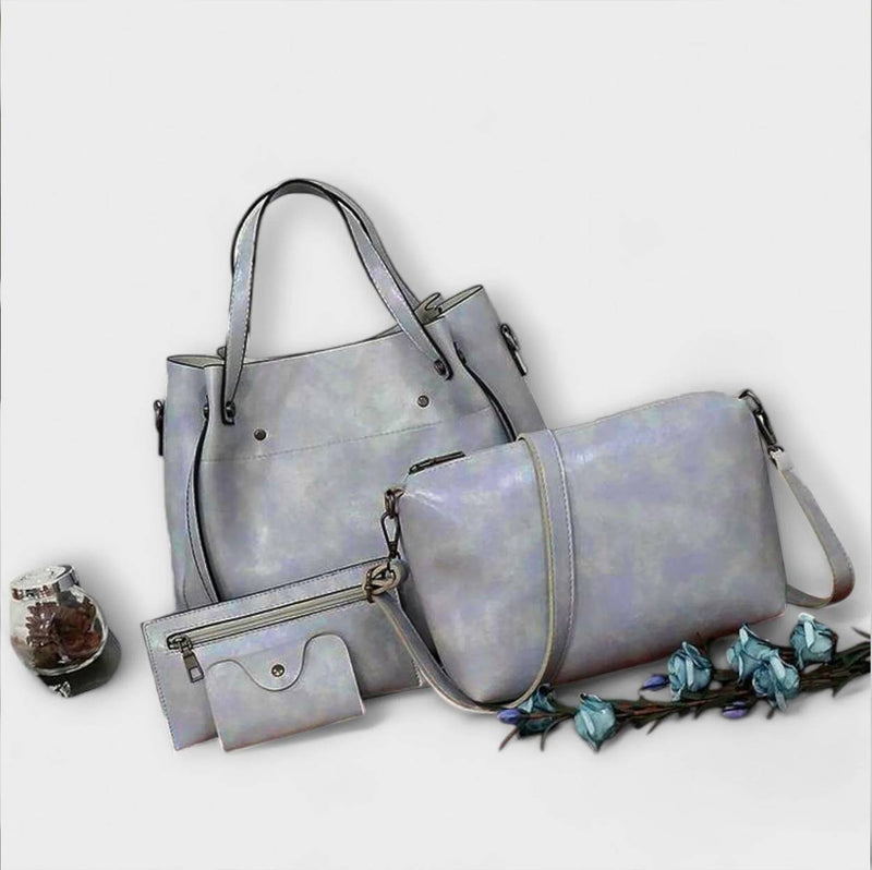 Lora. - 4-delige Vintage Tas Set