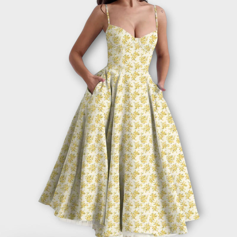 Mélie – Lichtgewicht Zomerjurk met Korsetdetail