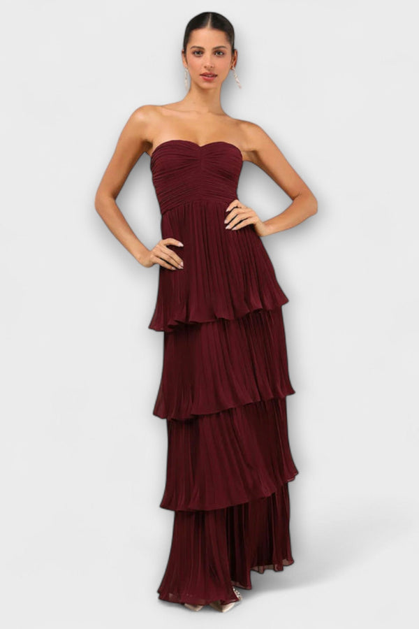 Lorena - Strapless Laag Maxi Jurk