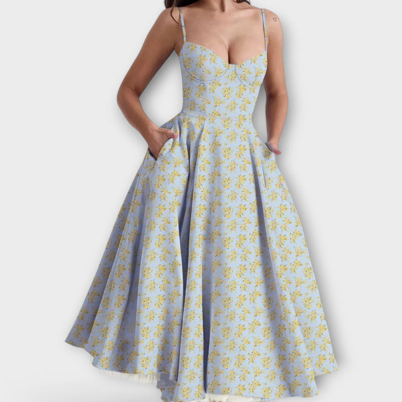 Mélie – Lichtgewicht Zomerjurk met Korsetdetail