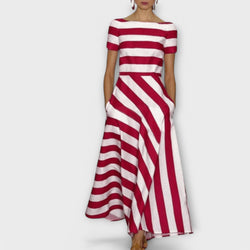 Janell - Gestreepte Maxi Jurk