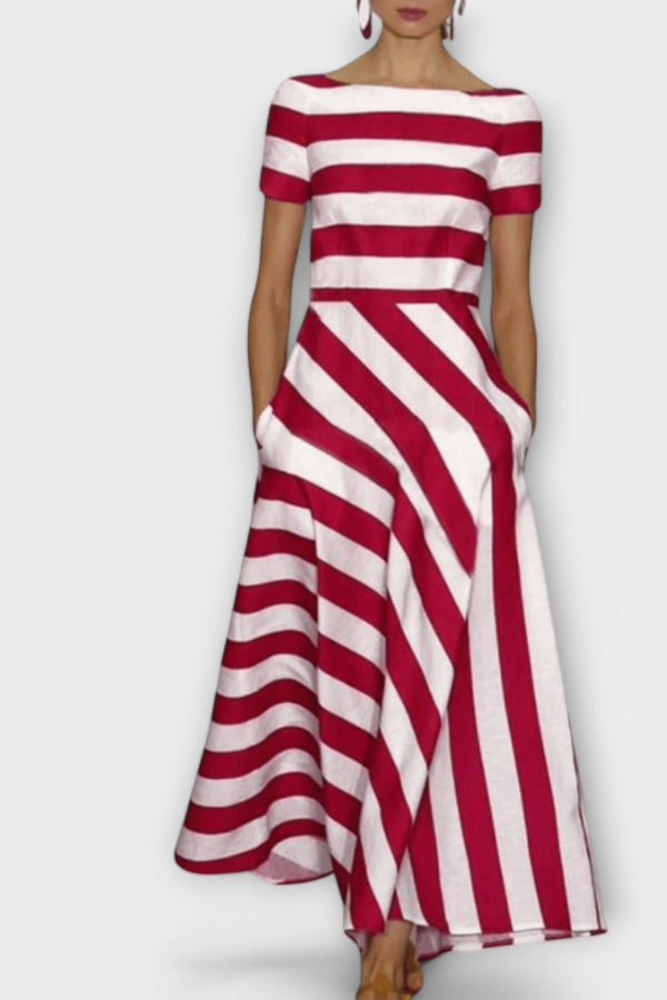 Janell - Gestreepte Maxi Jurk
