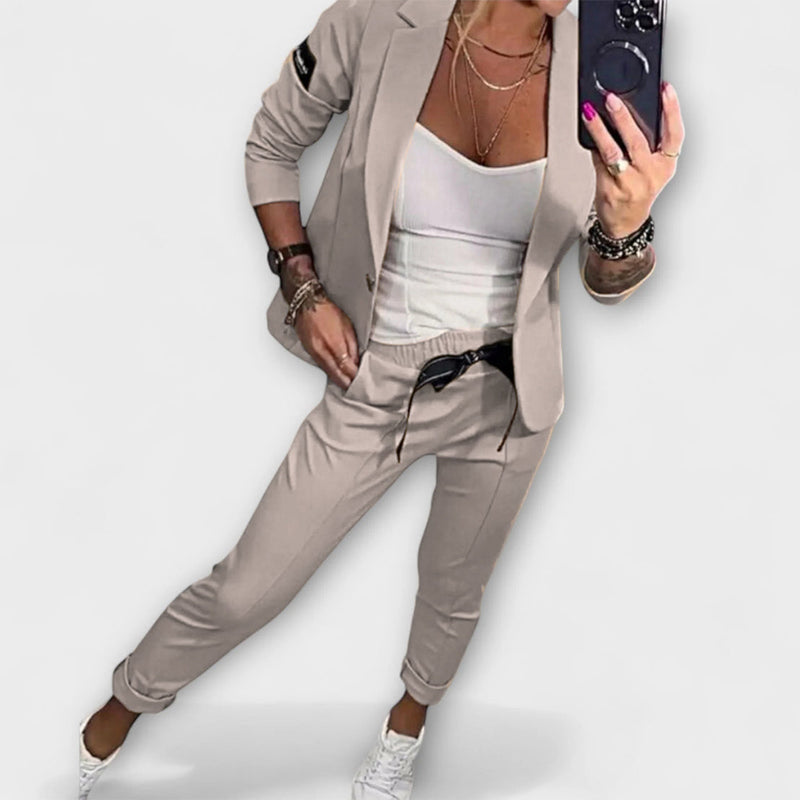 Malou - Gecoördineerde Set van Top, Jas en Broek