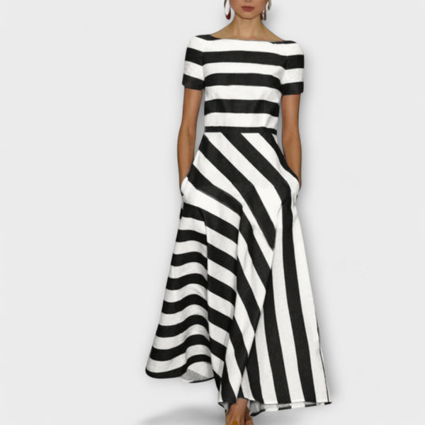 Janell - Gestreepte Maxi Jurk