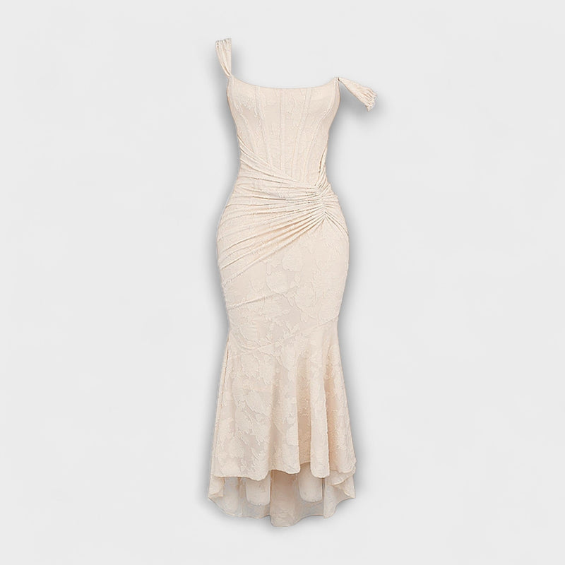 Renske - Lange Jurk met Elegante en Verfijnde Korset