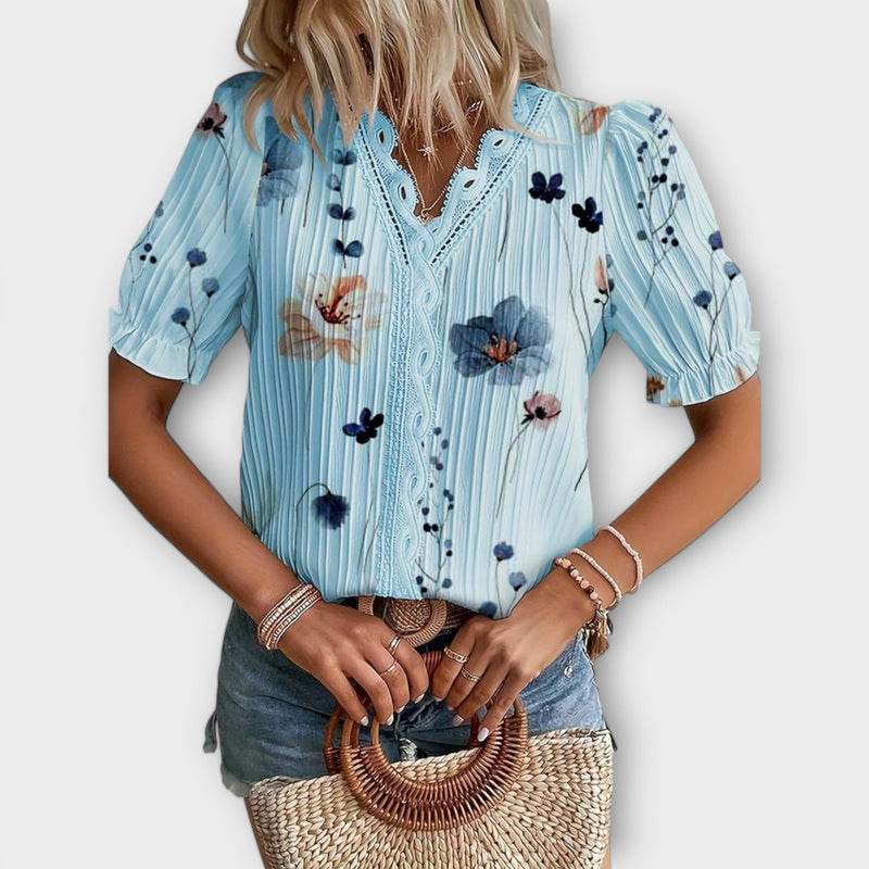 Emily - Modieuze Blouse met V-hals