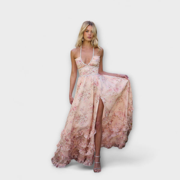 Luzie - Chic Lange Vloeiende Jurk