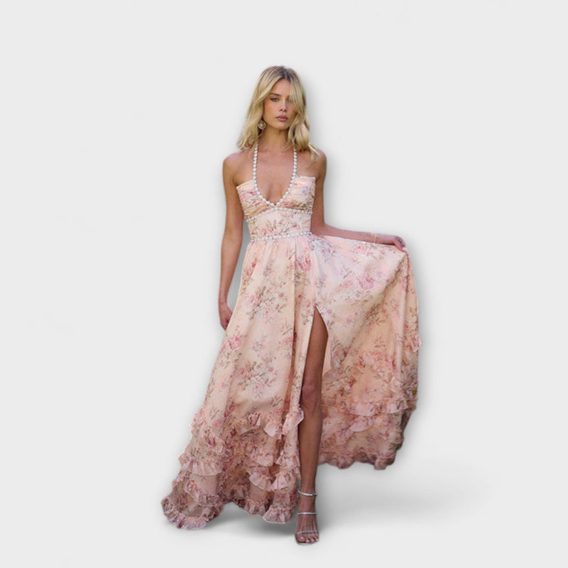 Luzie - Chic Lange Vloeiende Jurk