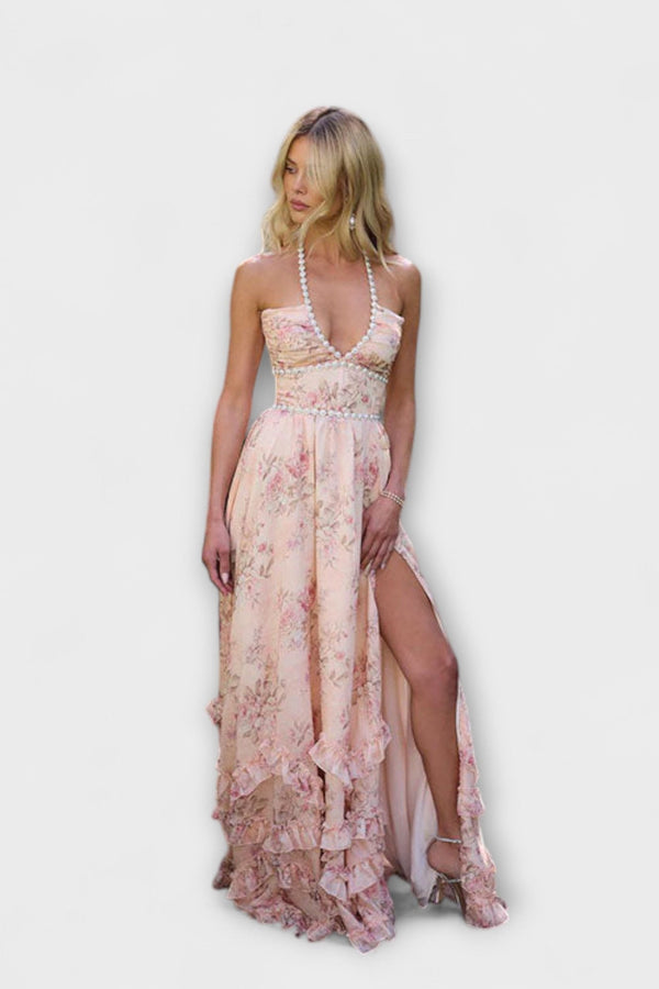 Luzie - Chic Lange Vloeiende Jurk