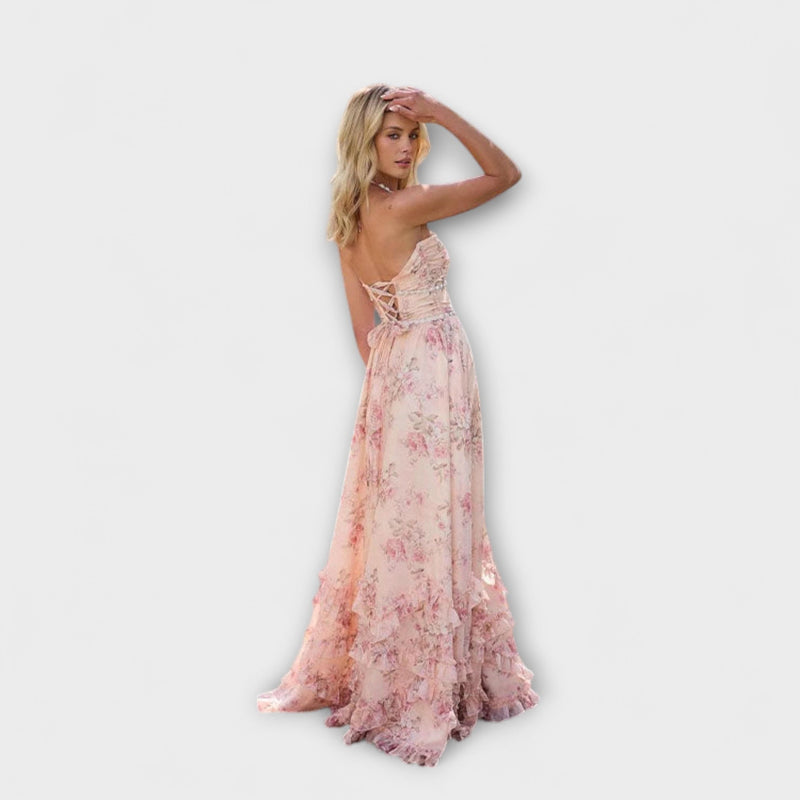 Luzie - Chic Lange Vloeiende Jurk