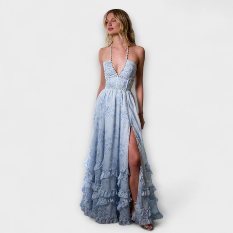 Luzie - Chic Lange Vloeiende Jurk