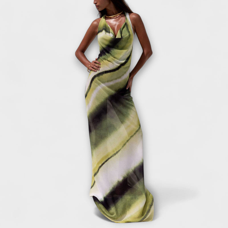 Klassieke Tie-Dye Gradient Maxi Jurk