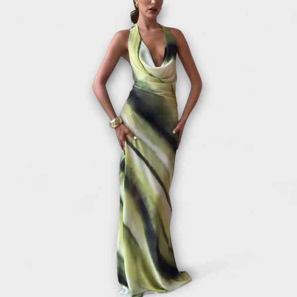 Klassieke Tie-Dye Gradient Maxi Jurk