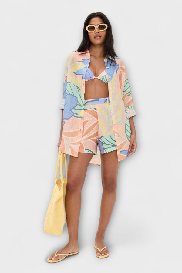 Mary - Tropische Bladeren Print Korte Set van Playa Boyfriend