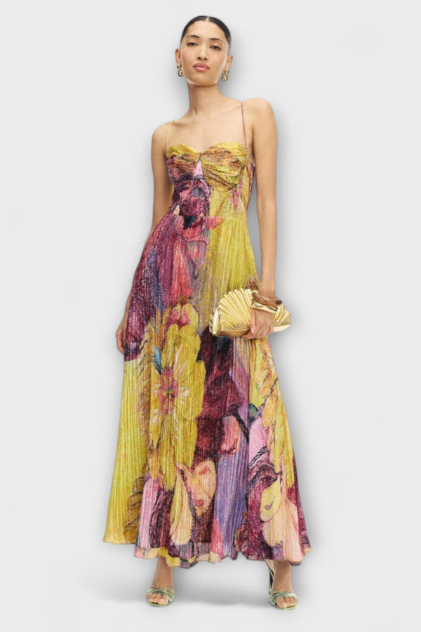 Kiara - Maxi Jurk met Levendige Ikat Print