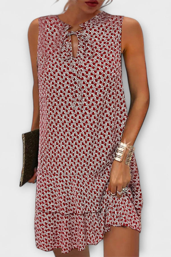 Daisy - Chic Ruffled Mouwloze Mini Jurk