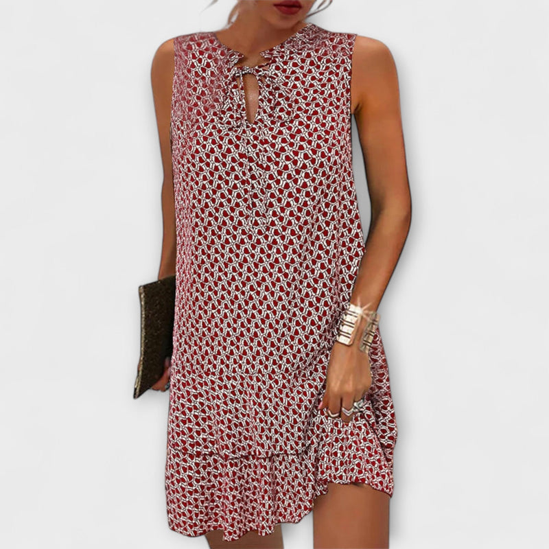 Daisy - Chic Ruffled Mouwloze Mini Jurk