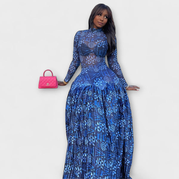 Mia - Maxi Jurk met Lily Mesh Ontwerp