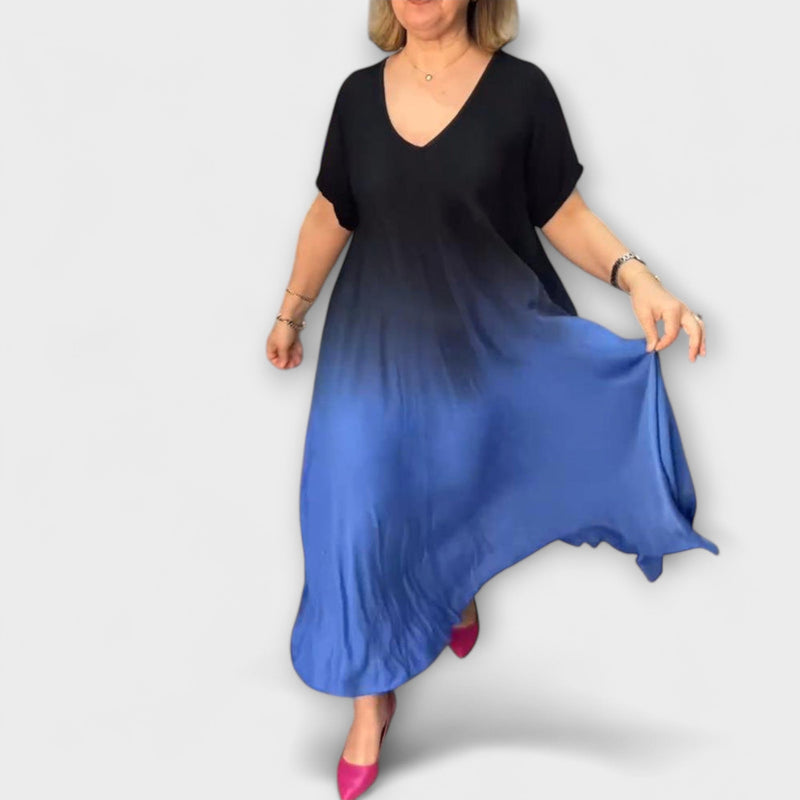 Joan - Luchtige Gradient Maxi Jurk voor de Zomer