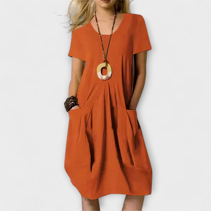 Gabrielle - Luchtige Zomer Maxi Jurk met Zakken