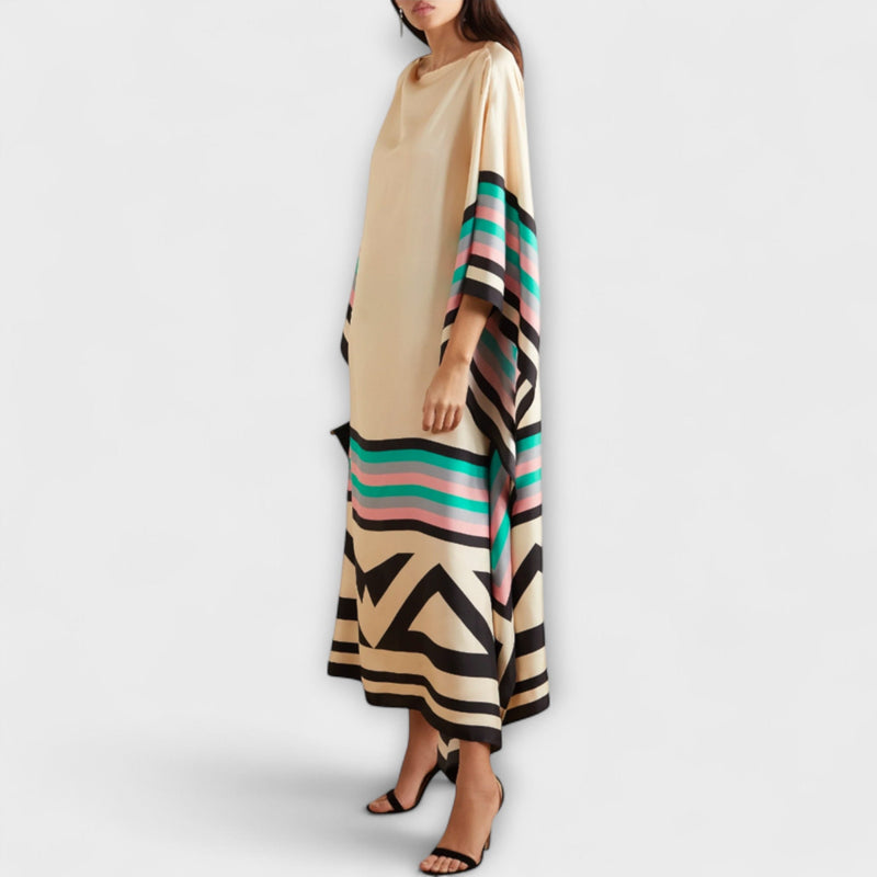 Elenora - Locker fit geometrische kaftan