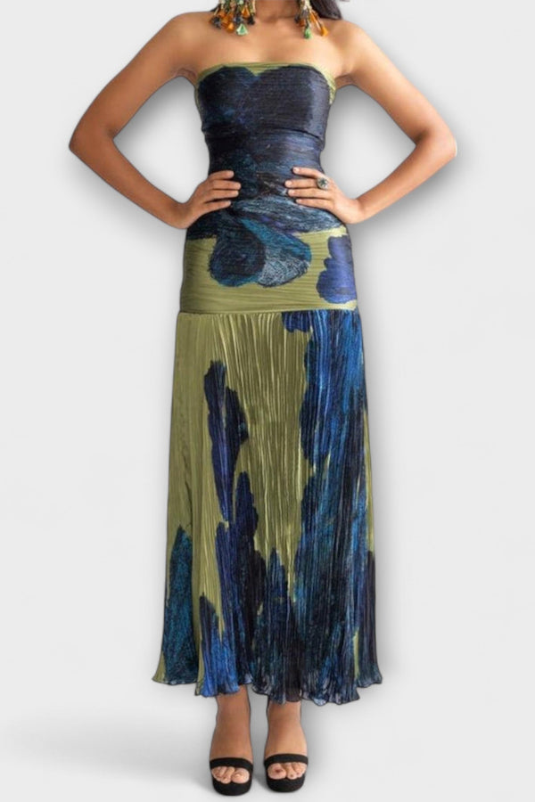 Noelle - Strapless Midi Jurk