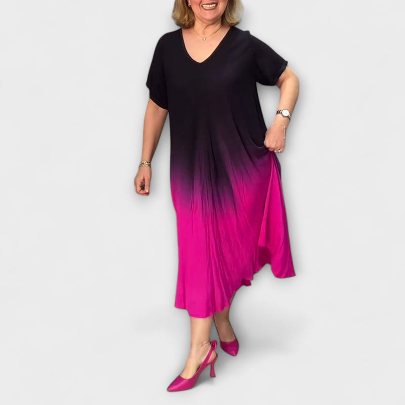 Joan - Luchtige Gradient Maxi Jurk voor de Zomer