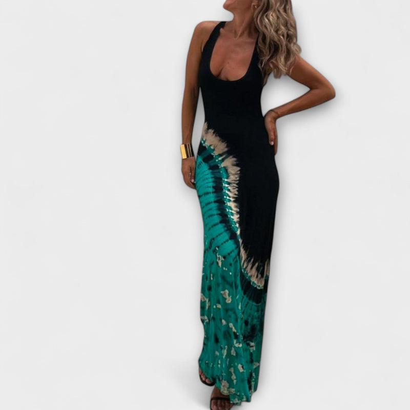 Livia - Maxi Jurk met Sterrenhemel Tie-Dye