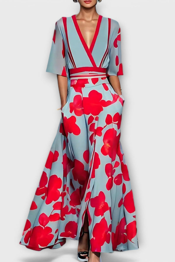 Elise - Elegante Bloemen Sheath Dress