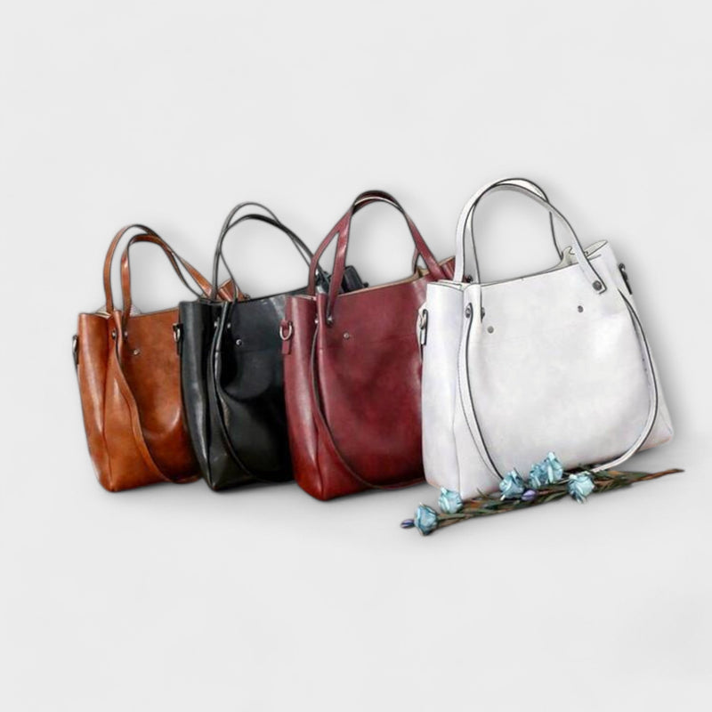 Lora. - 4-delige Vintage Tas Set