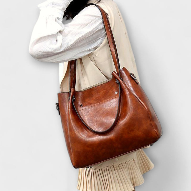 Lora. - 4-delige Vintage Tas Set